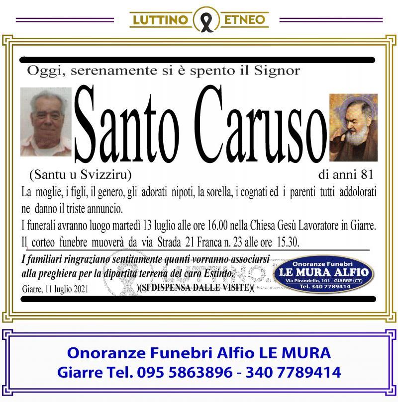 Necrologio Santo Caruso Luttino.it